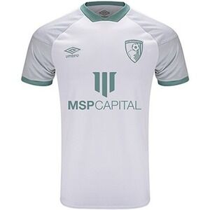 Umbro AFC Bournemouth Soccer Jersey Mens Small White Grey 2021-22 Away Kit